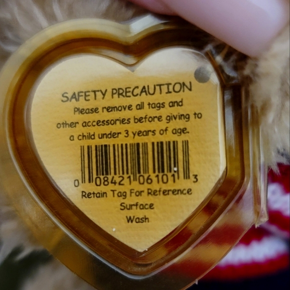 Ty Attic Treasures Collection Vintage Beanie Baby Brown Bear Named Grant 14" NWT - Picture 5 of 8